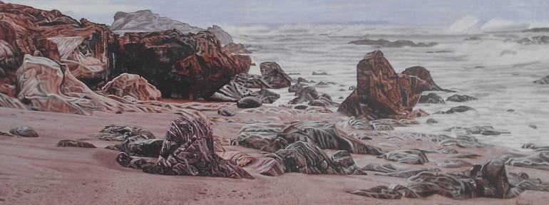 Original Photorealism Seascape Painting by Mario Galarza Bejarano