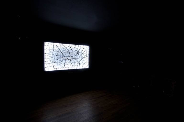 Original Conceptual Light Sculpture by Nikos Mantziaris
