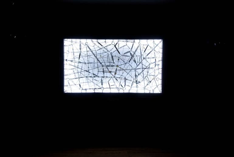 Original Conceptual Light Sculpture by Nikos Mantziaris