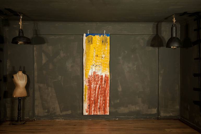 Original Abstract People Painting by Nikos Mantziaris