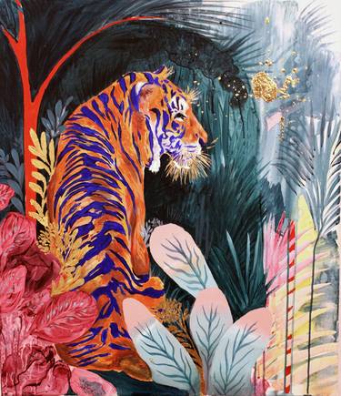 Print of Expressionism Animal Paintings by Anca Andreea Cobzaru