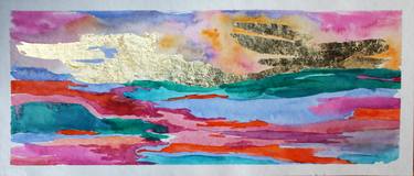 Print of Abstract Landscape Paintings by Anca Andreea Cobzaru