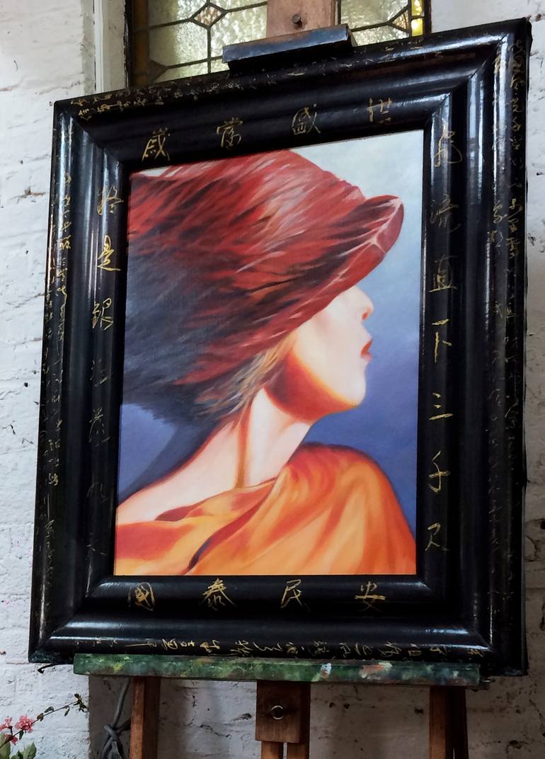 Original Art Deco Portrait Painting by Sophie Labayle