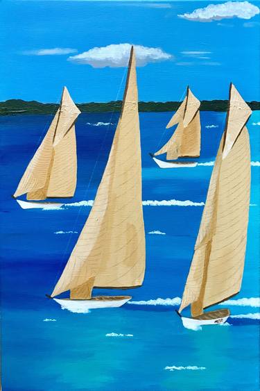 Print of Fine Art Boat Paintings by Fine Art