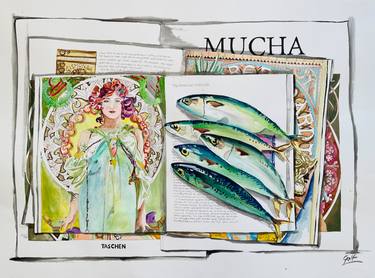 Mucha and the green girl thumb