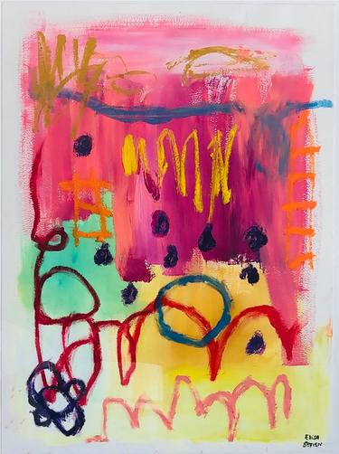 Original Abstract Painting by Elisa Setien