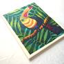 Toucan is an original batik artwork from Tropical Birds series. It's painted with silk dye and wax on silk and mounted on canvas. UV protected, signed by the artist.