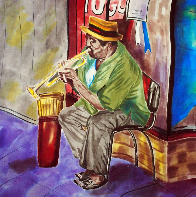 Print of Figurative People Paintings by Elvira Rizaeva