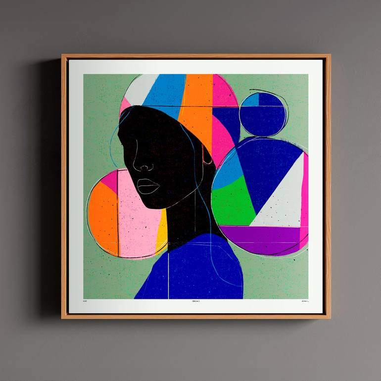Original Abstract Women Digital by Luciano Cian