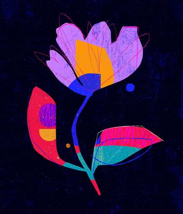 Print of Pop Art Floral Digital by Luciano Cian