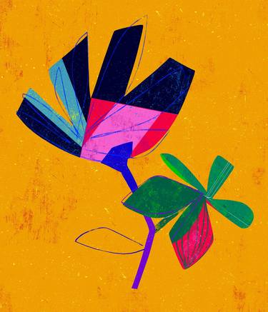 Original Abstract Botanic Digital by Luciano Cian