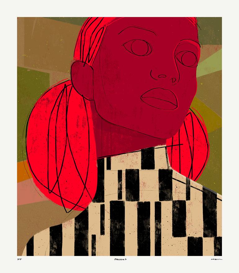 Original Digital Art Women Digital by Luciano Cian