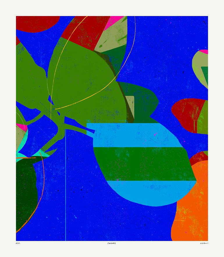 Original Abstract Botanic Digital by Luciano Cian