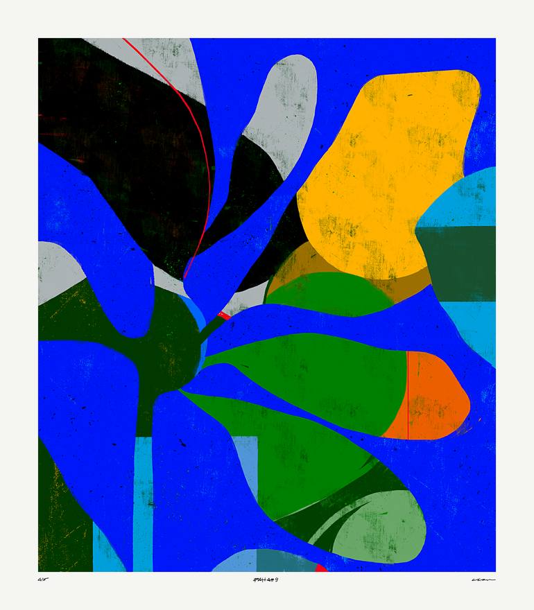 Original Abstract Botanic Digital by Luciano Cian