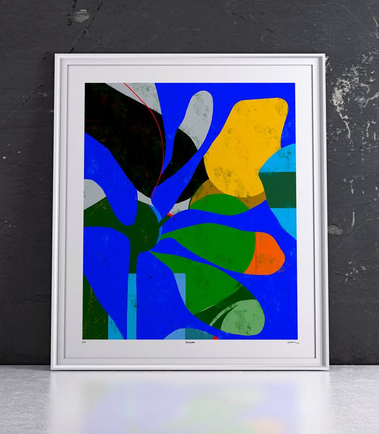 Original Abstract Botanic Digital by Luciano Cian