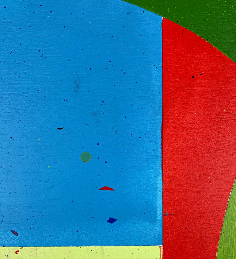 Original Abstract Geometric Painting by Luciano Cian