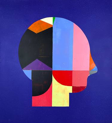 Original Abstract Geometric Paintings by Luciano Cian