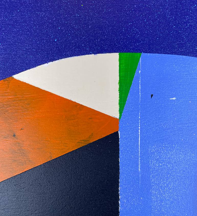Original Abstract Geometric Painting by Luciano Cian