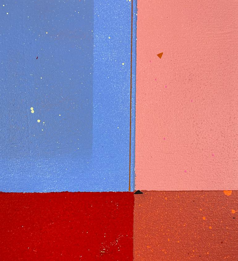 Original Abstract Geometric Painting by Luciano Cian