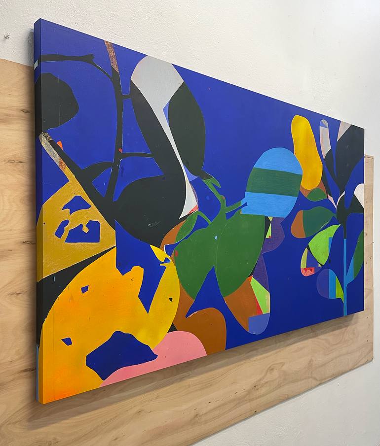 Original Abstract Botanic Painting by Luciano Cian