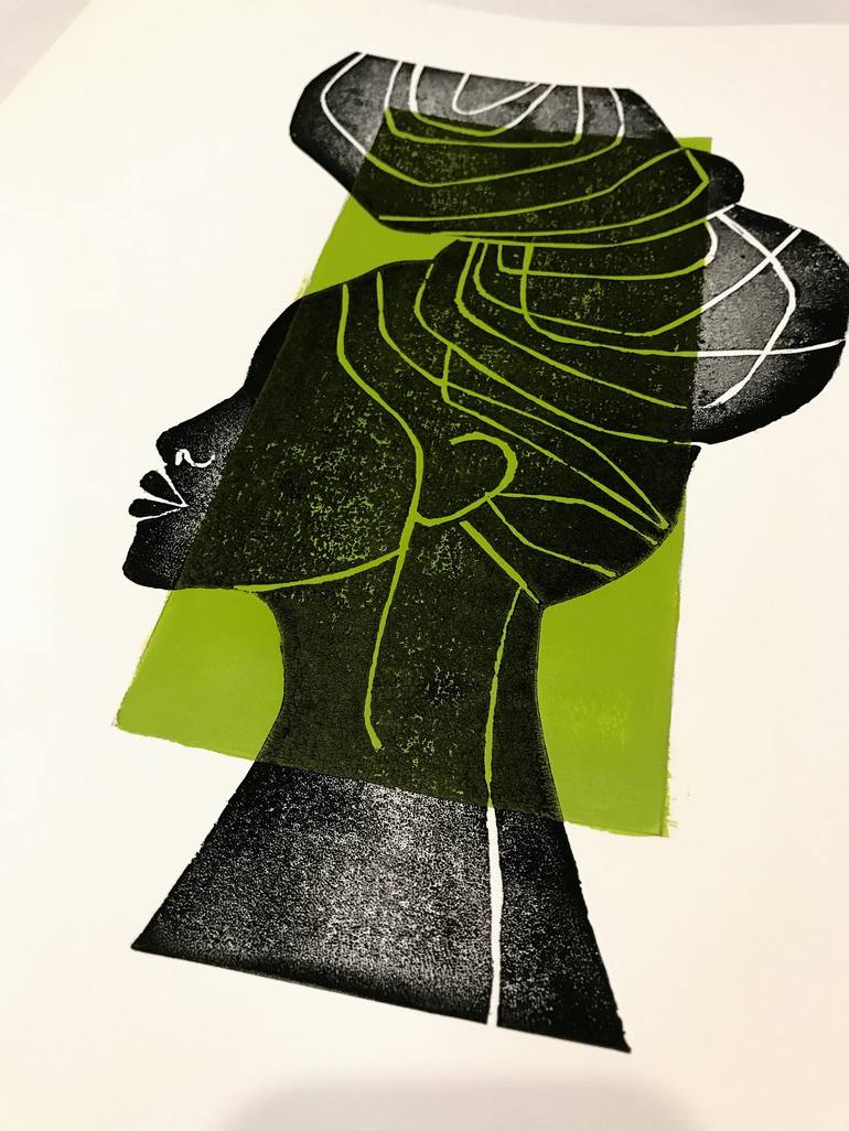 Original Figurative Women Printmaking by Luciano Cian