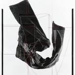 Contradictions in Denim #02 Hand-Stitched Mixed Media Collage by ANDY H Jung