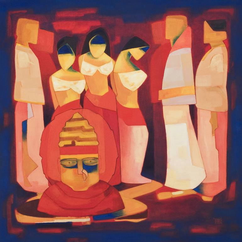 Print of Modern Abstract Paintings by Dipak Asole