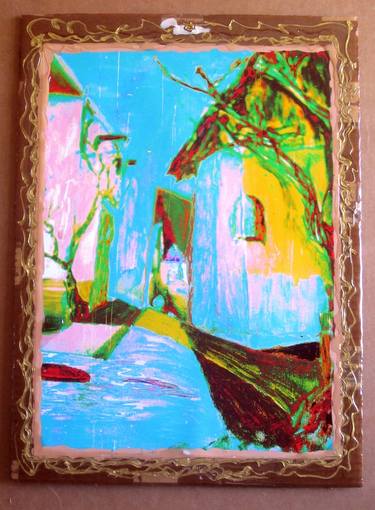 Print of Expressionism Landscape Mixed Media by Leandro Espinosa