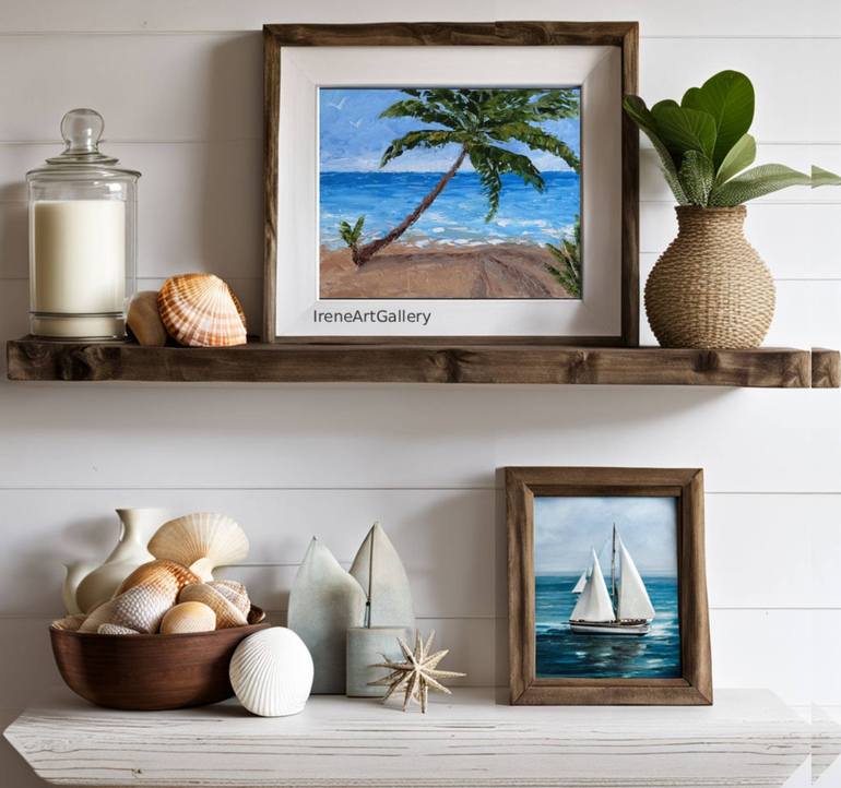 Original Contemporary Seascape Painting by Irene Art Gallery