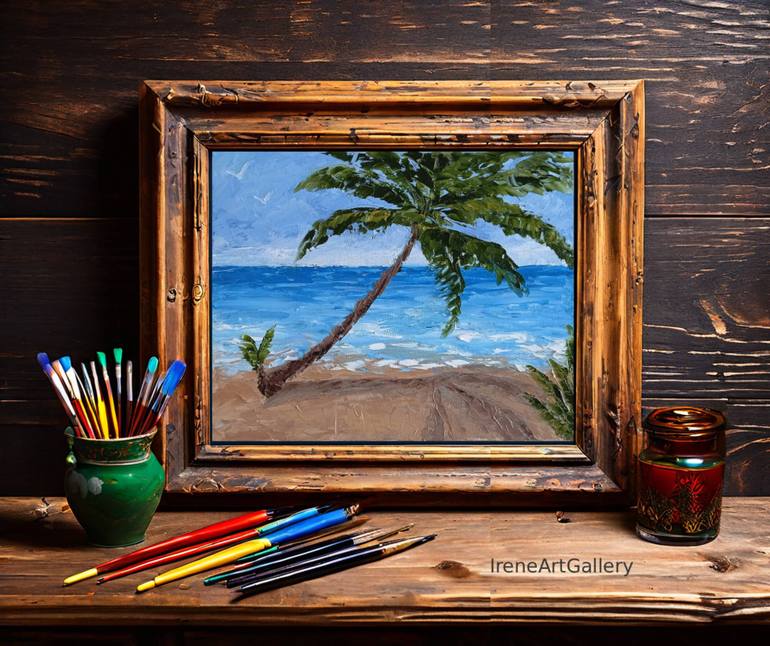 Original Contemporary Seascape Painting by Irene Art Gallery