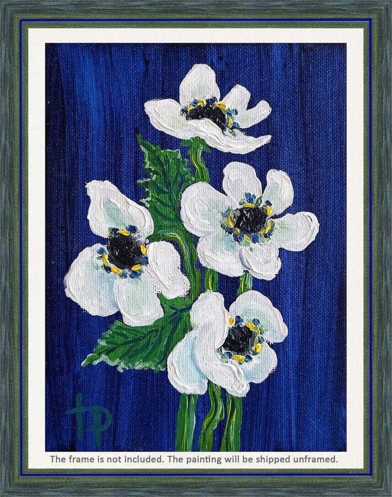 Original Expressionism Floral Painting by Irene ArtGallery