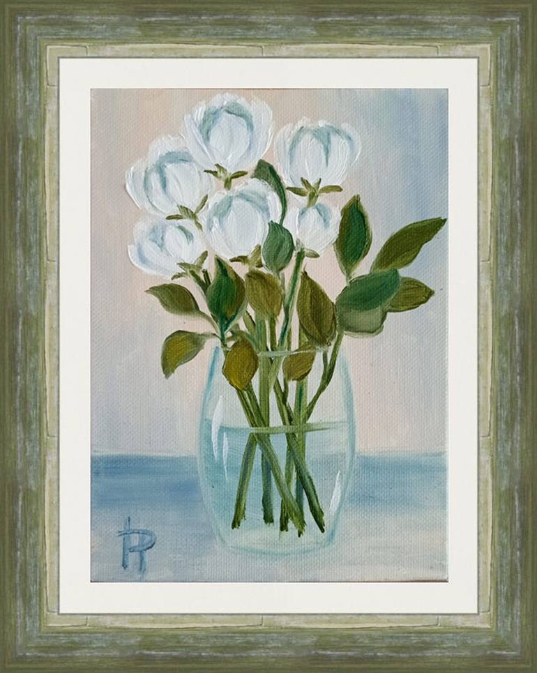 Original Fine Art Floral Painting by Irene ArtGallery