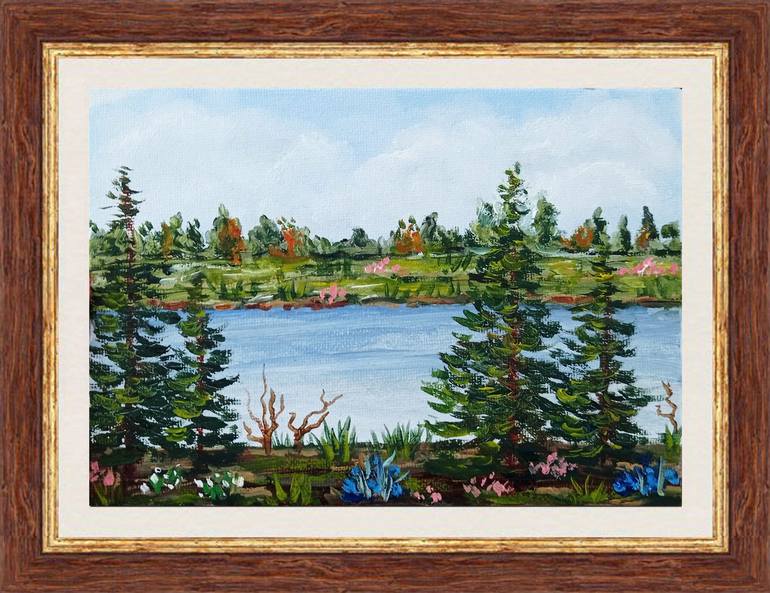 Original Impressionism Landscape Painting by Irene ArtGallery