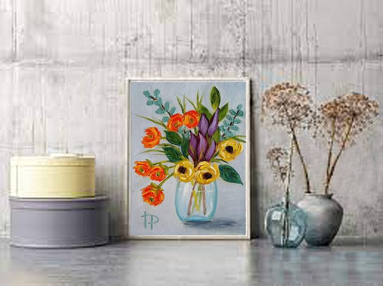 Original Floral Painting by Irene ArtGallery