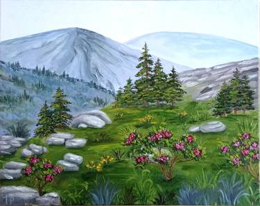 Print of Fine Art Landscape Paintings by Irene ArtGallery