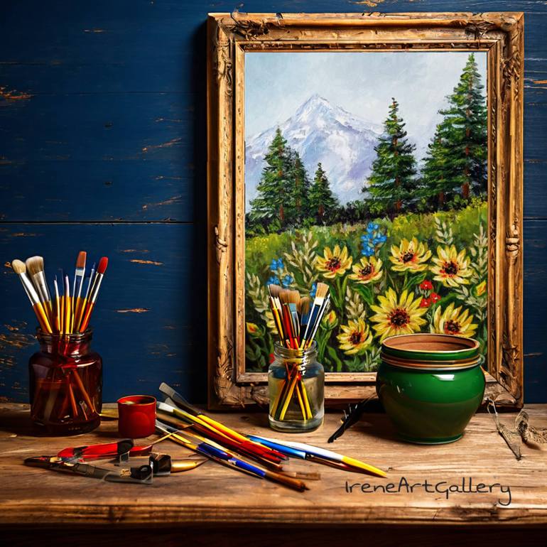 Original Impressionism Landscape Painting by Irene Art Gallery