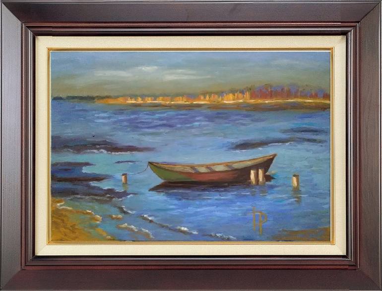 Original Impressionism Seascape Painting by Irene ArtGallery
