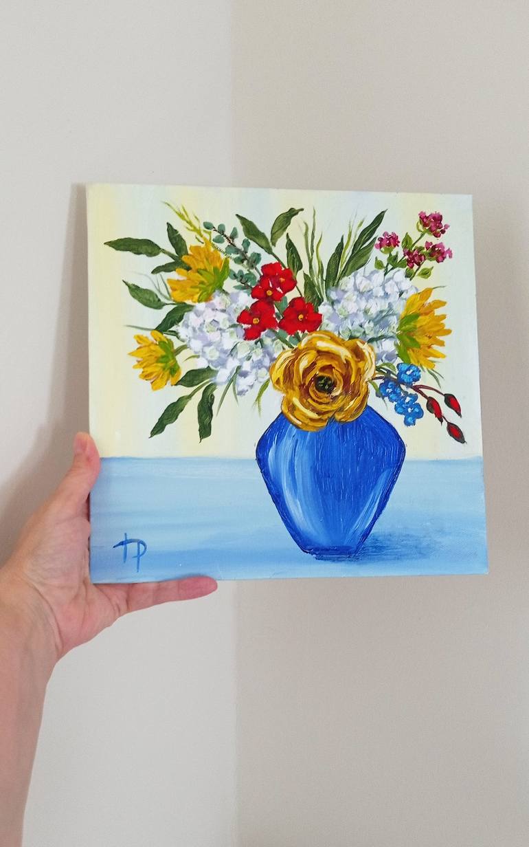 Original Floral Painting by Irene ArtGallery