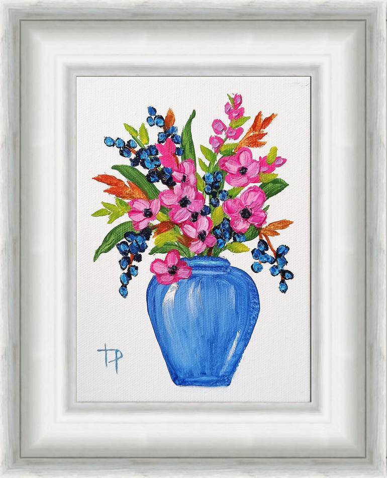 Original Floral Painting by Irene ArtGallery