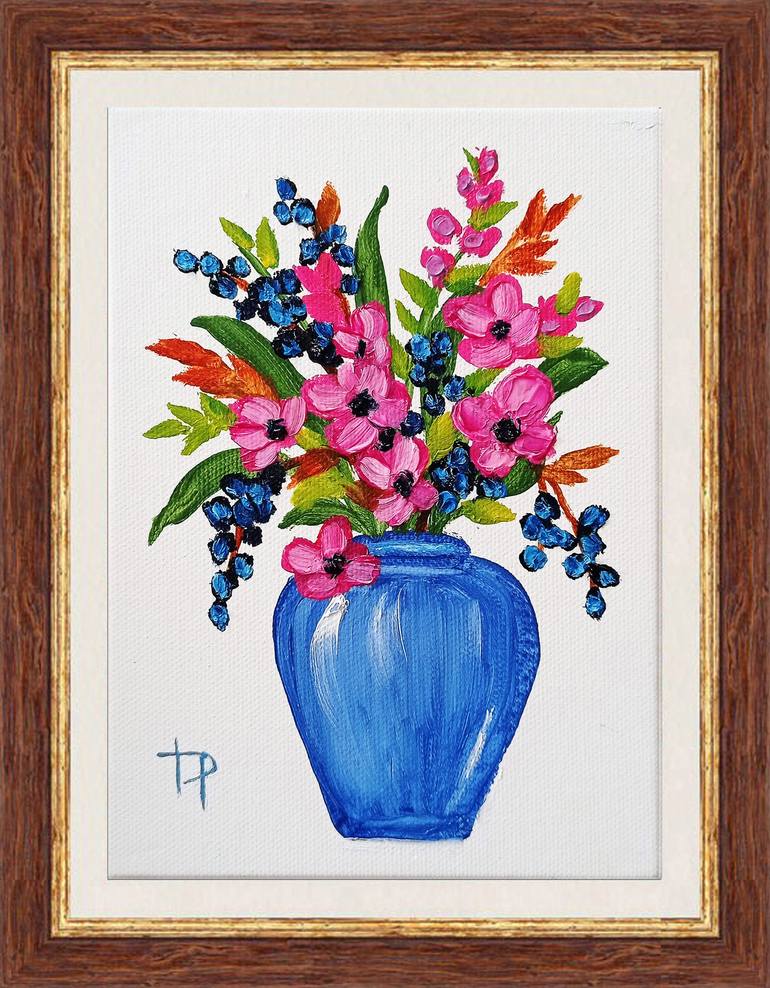 Original Floral Painting by Irene ArtGallery