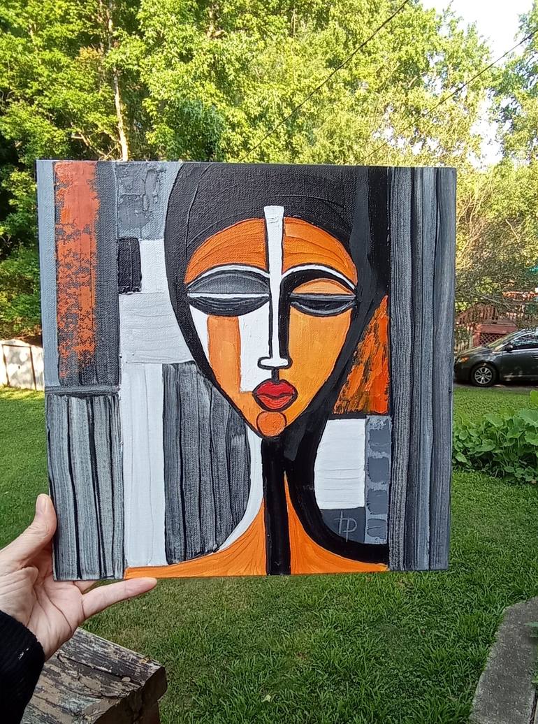 Original Figurative People Painting by Irene Art Gallery