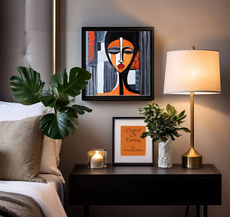 Original Figurative People Painting by Irene Art Gallery