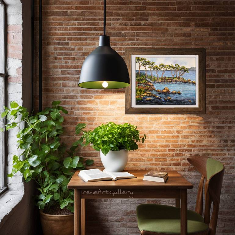 Original Impressionism Seascape Painting by Irene Art Gallery