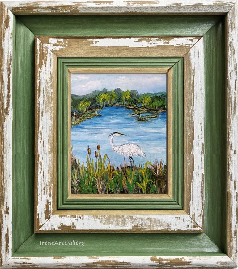 Original Expressionism Animal Painting by Irene Art Gallery