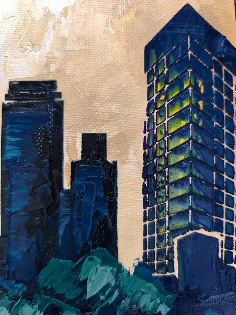 Original Expressionism Cities Painting by Irene Art Gallery