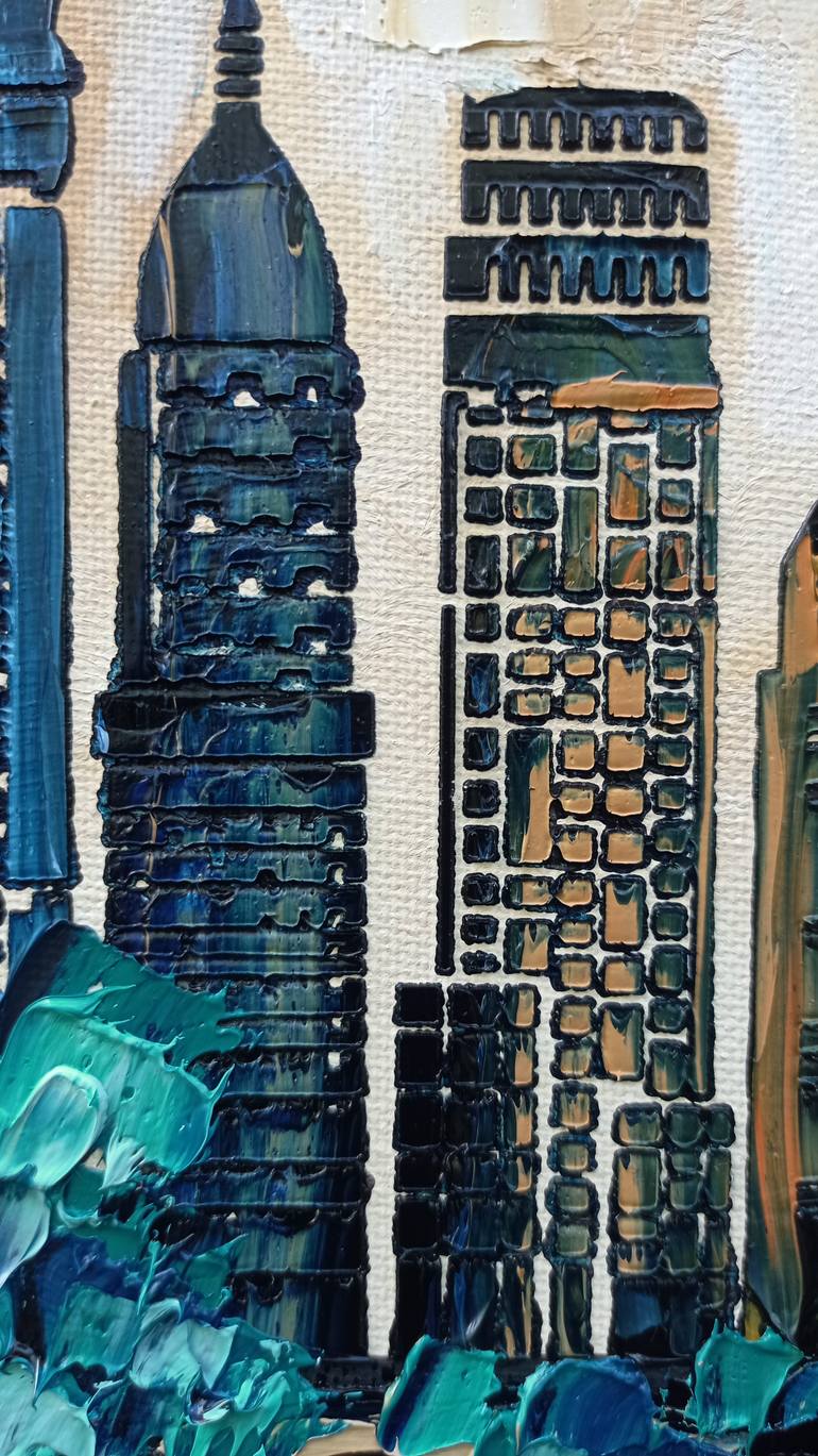 Original Expressionism Cities Painting by Irene Art Gallery