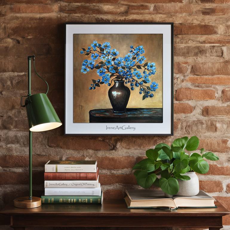 Original Expressionism Floral Painting by Irene Art Gallery