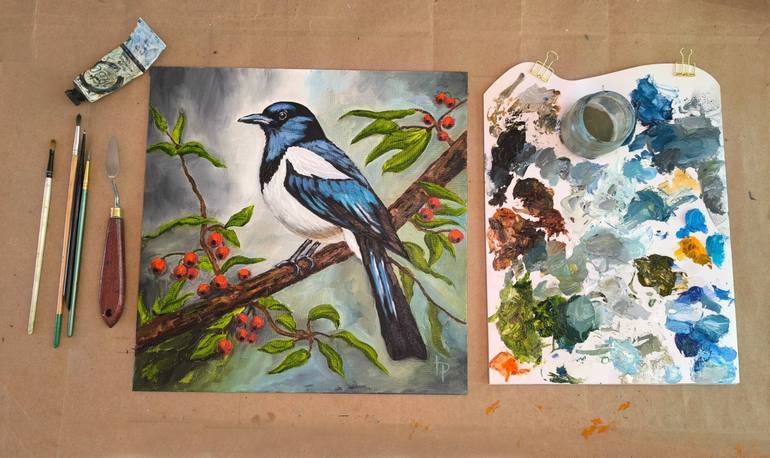 Original Expressionism Animal Painting by Irene Art Gallery