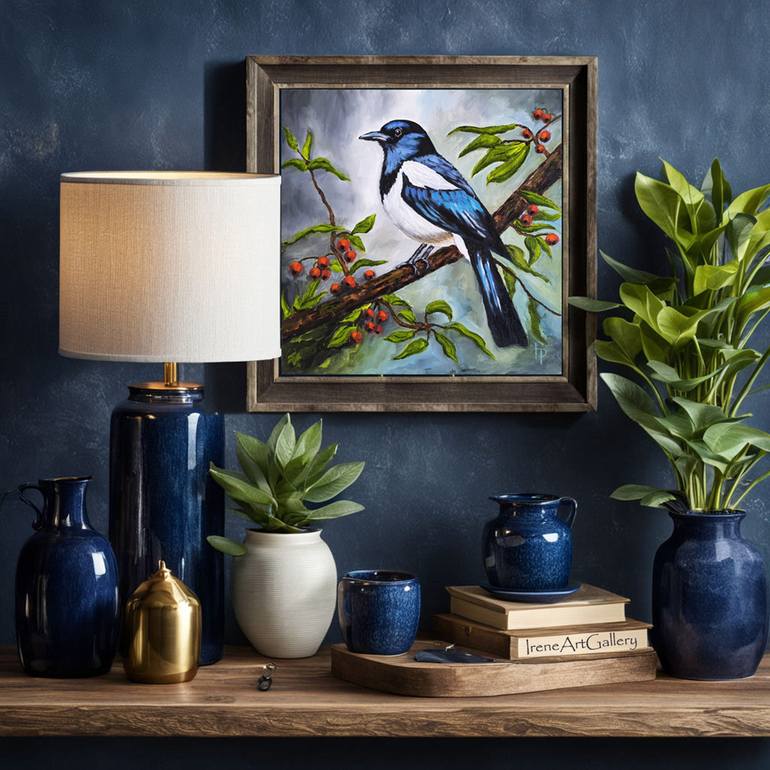 Original Expressionism Animal Painting by Irene Art Gallery