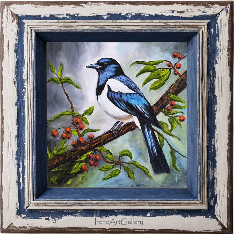 Original Expressionism Animal Painting by Irene Art Gallery